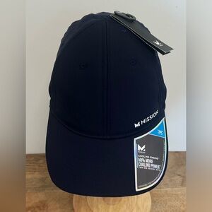 Mission Cooling Hat Blu/White adjustable hat